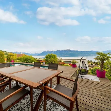 Best With Pool And Panoramic Views By Guestlee Villa Lutry
