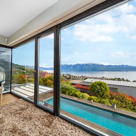 Best With Pool And Panoramic Views By Guestlee Villa Lutry